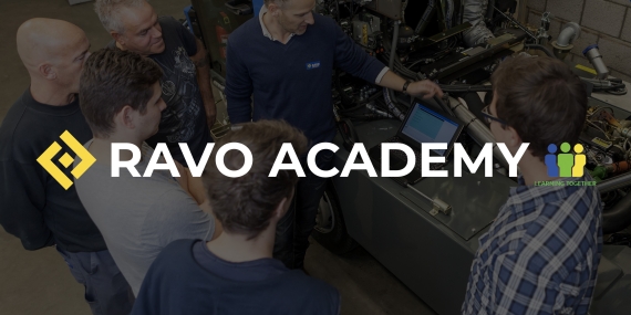 The RAVO Academy logo.